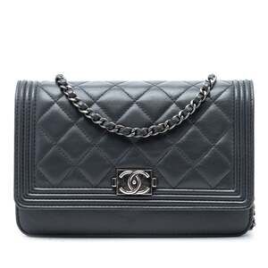 Chanel Boy Wallet On Chain Quilted #256546C25B